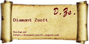 Diamant Zsolt névjegykártya